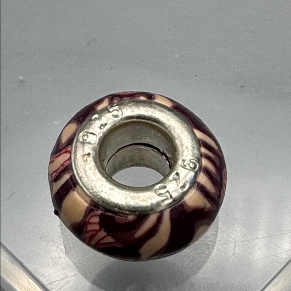 Sterling silver bead charm - Picture 2 of 3